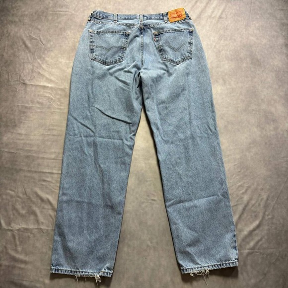 Levi's Other - Levis 550 Relaxed Fit Jeans Mens 38x34 Light Wash Blue Denim Vintage Style